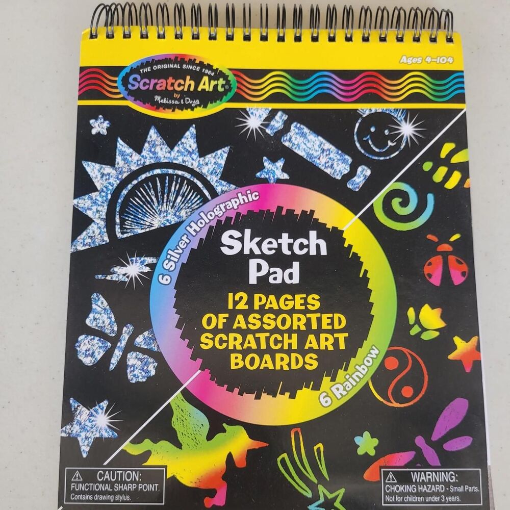 Sketch Art pad, stencils, scratcher